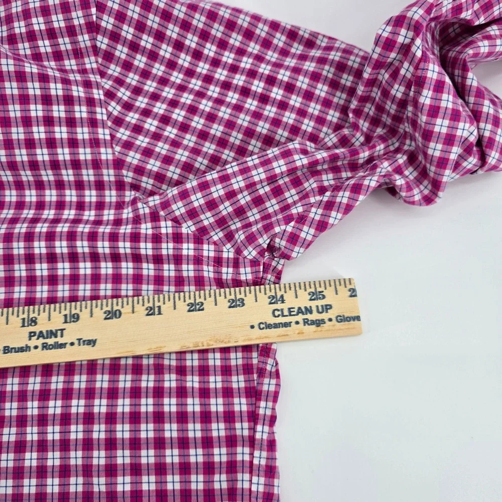 Polo Ralph Lauren Button Down Mens 140s 2-Ply Check Pink Large